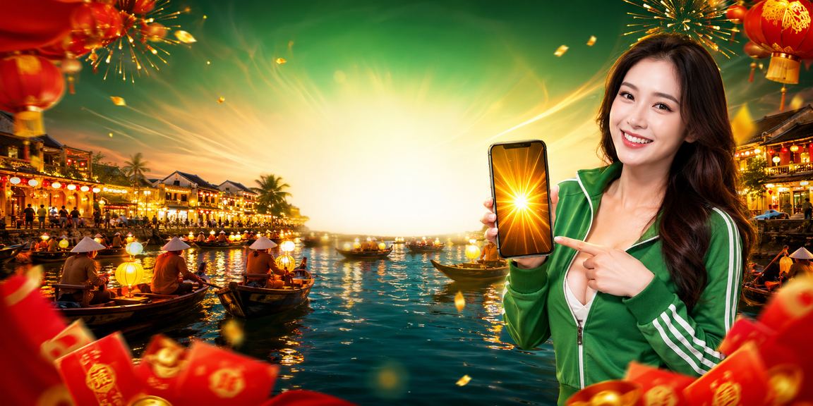 Phong bì đỏ may mắn và đèn lồng Hội An – không khí lễ hội kết hợp bonus khuyến mãi